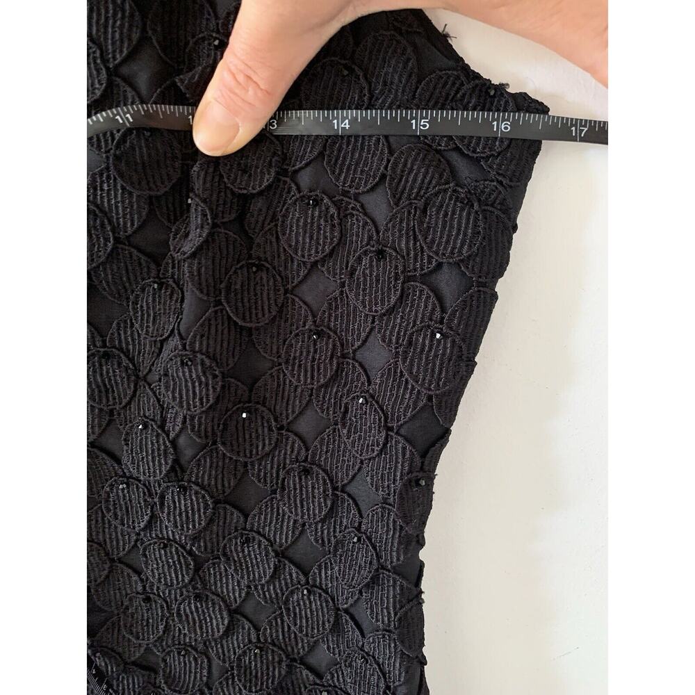 Women's CARMEN Marc Valvo Little Black Dress‎ 4 - Picture 6 of 9